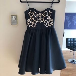 ABS Bustier Cocktail Dress